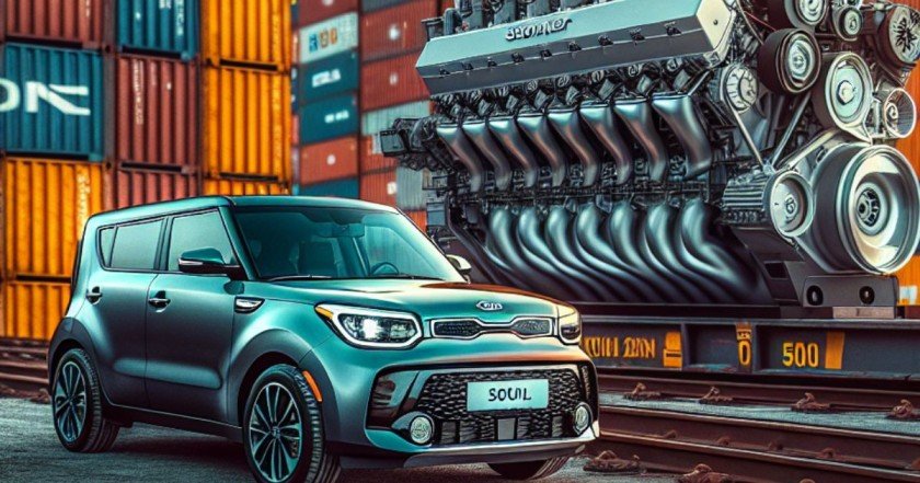 2.0 Kia Soul Korea export container engine