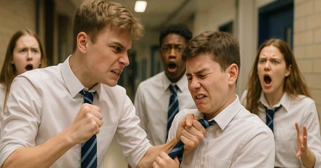 reaction when a students attack other students