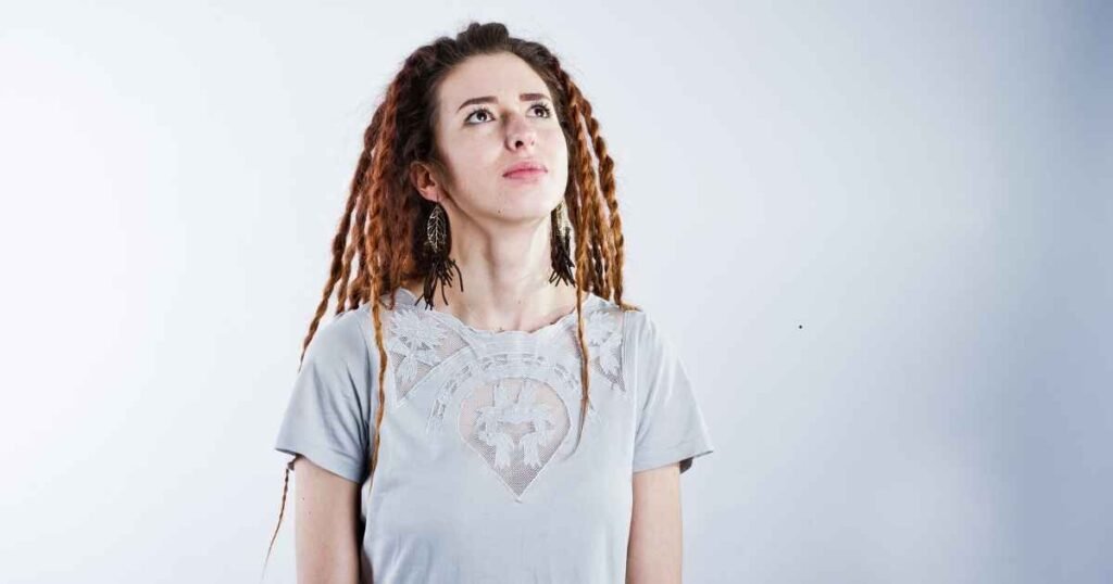 white person with dreads